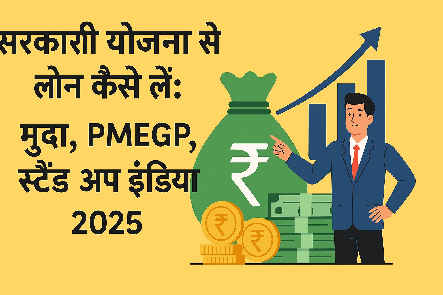 सरकारी योजना से लोन कैसे लें: मुद्रा, PMEGP, स्टैंड अप इंडिया 2025