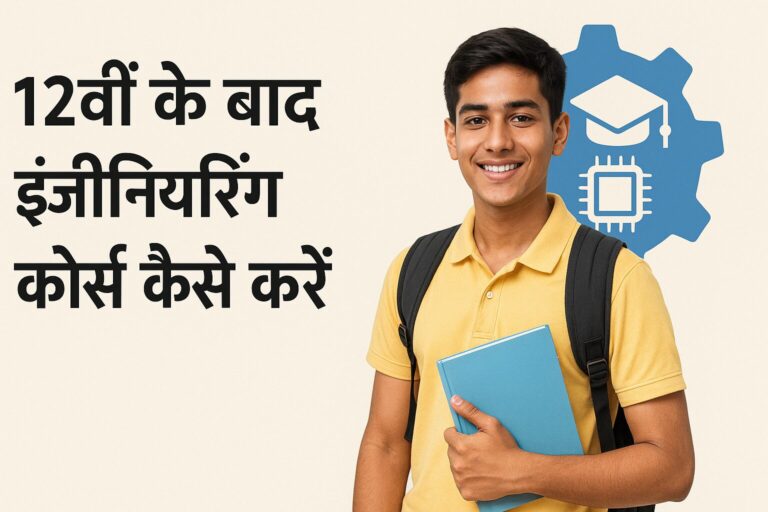 12वीं के बाद इंजीनियरिंग कोर्स कैसे करें