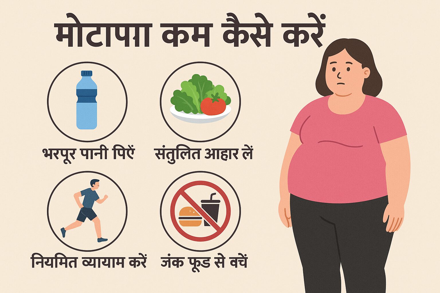 मोटापा कम कैसे करें