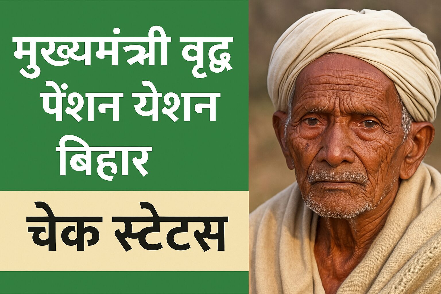  मुख्यमंत्री वृद्धजन पेंशन योजना बिहार चेक स्टेटस