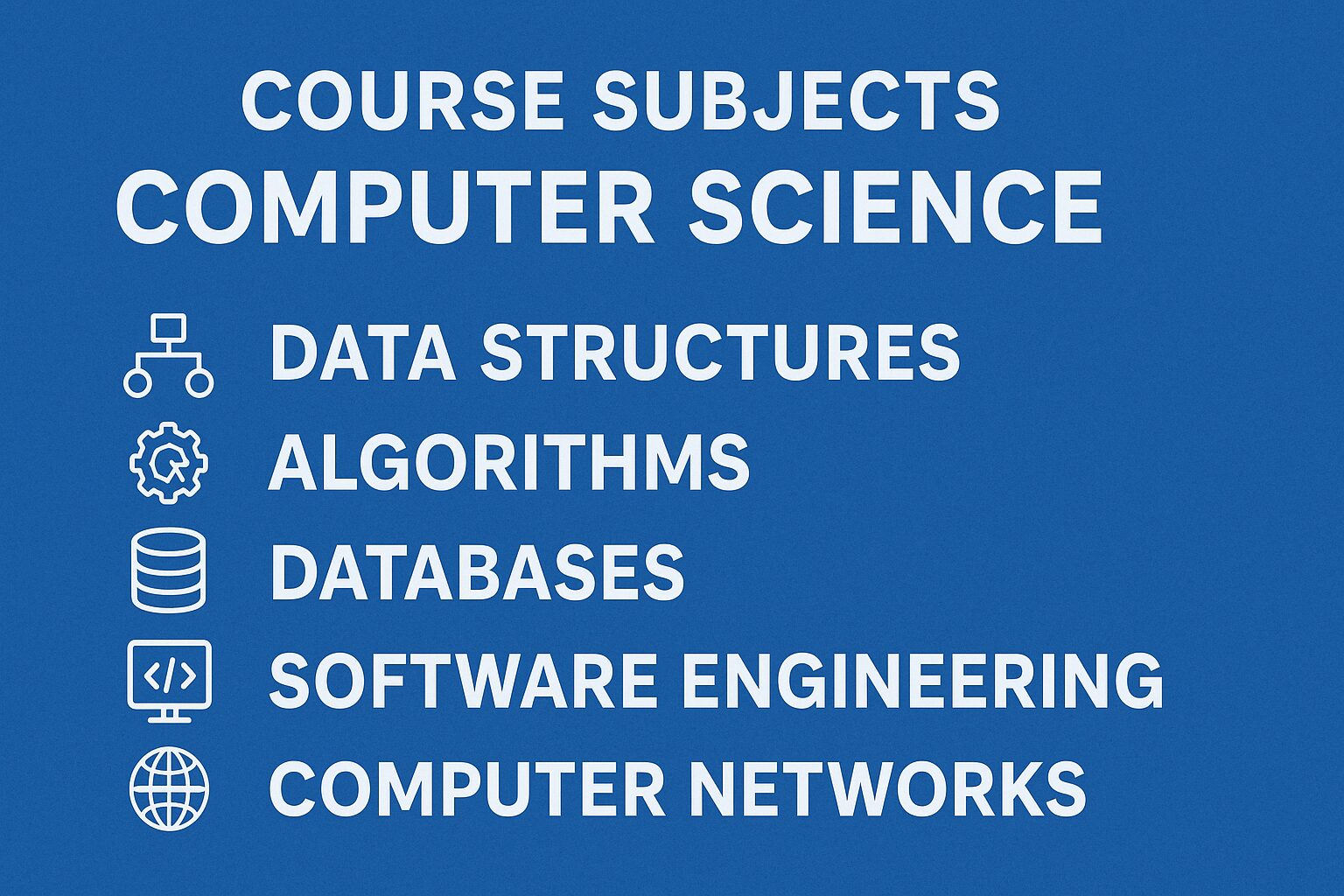 Computer Science Course Subjects