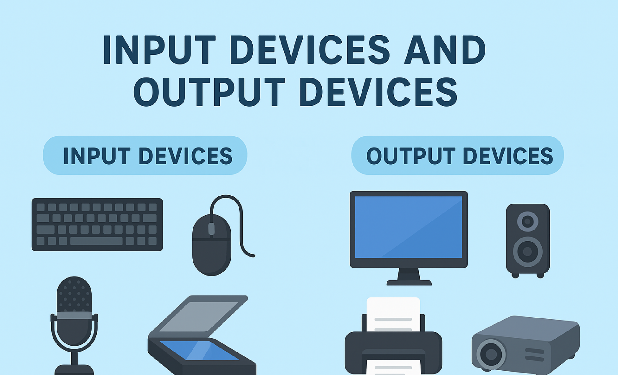 input devices and output devices