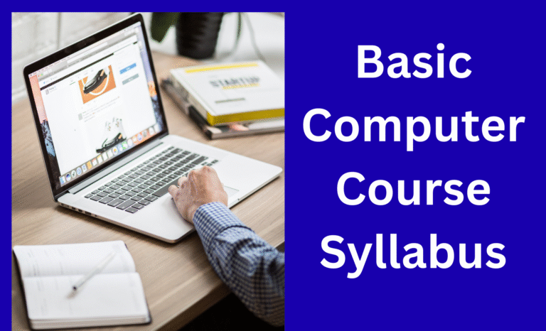 Basic Computer Course Syllabus