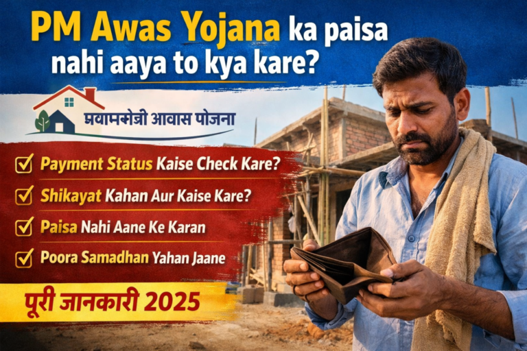 PM Awas Yojana ka paisa nahi aaya to kya kare