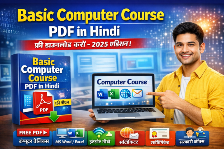 Basic Computer Course PDF in Hindi