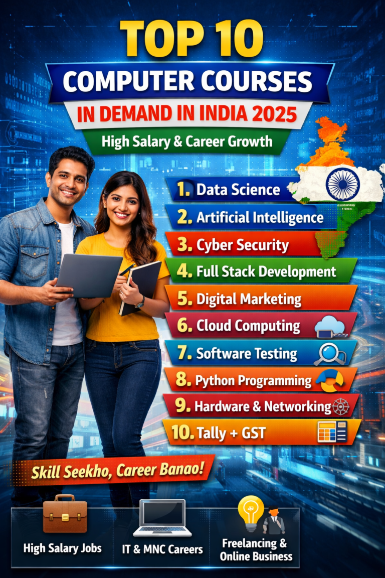 Top 10 Computer Courses in Demand in India