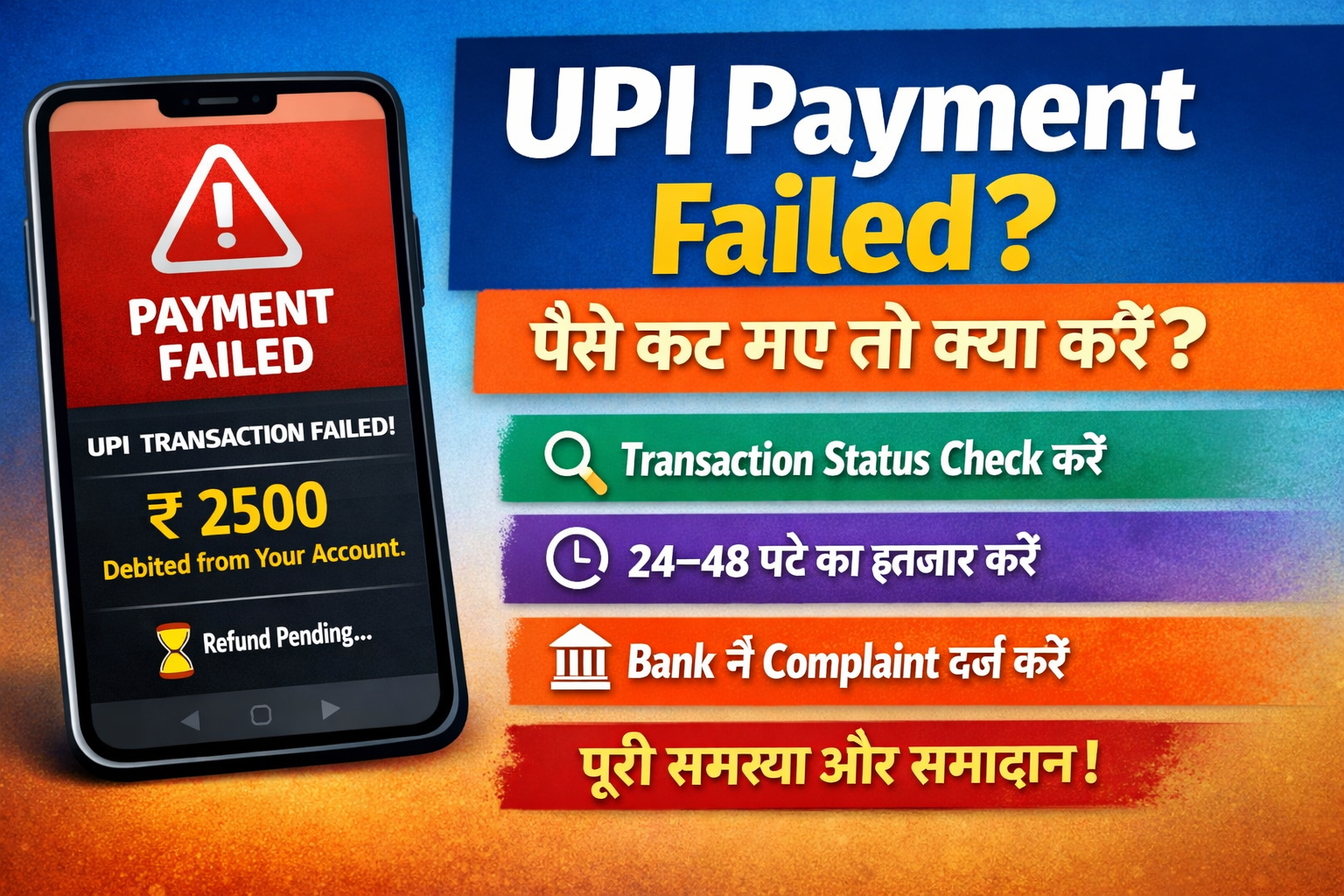 UPI Payment Failed