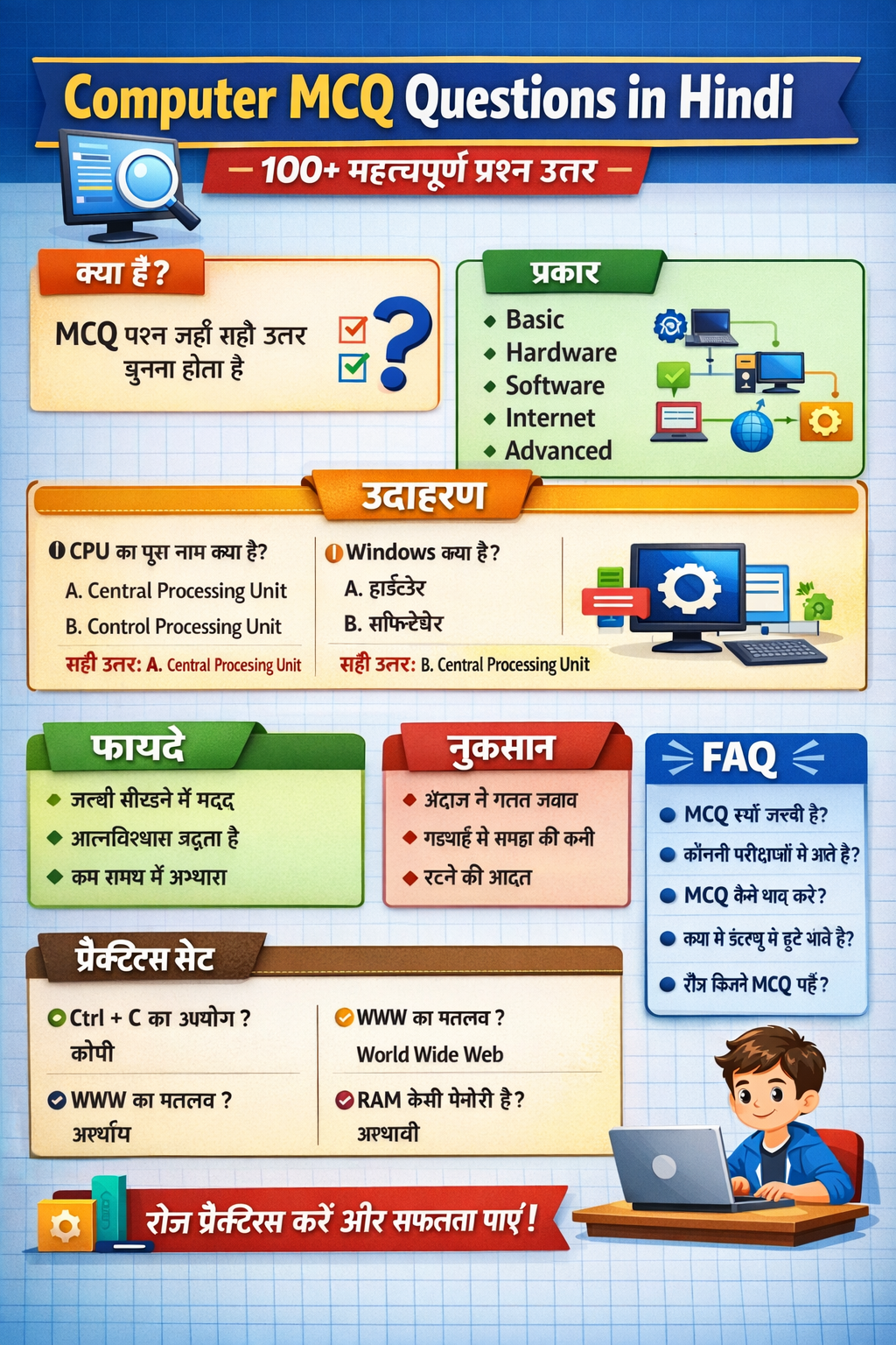 Computer MCQ Questions in Hindi: