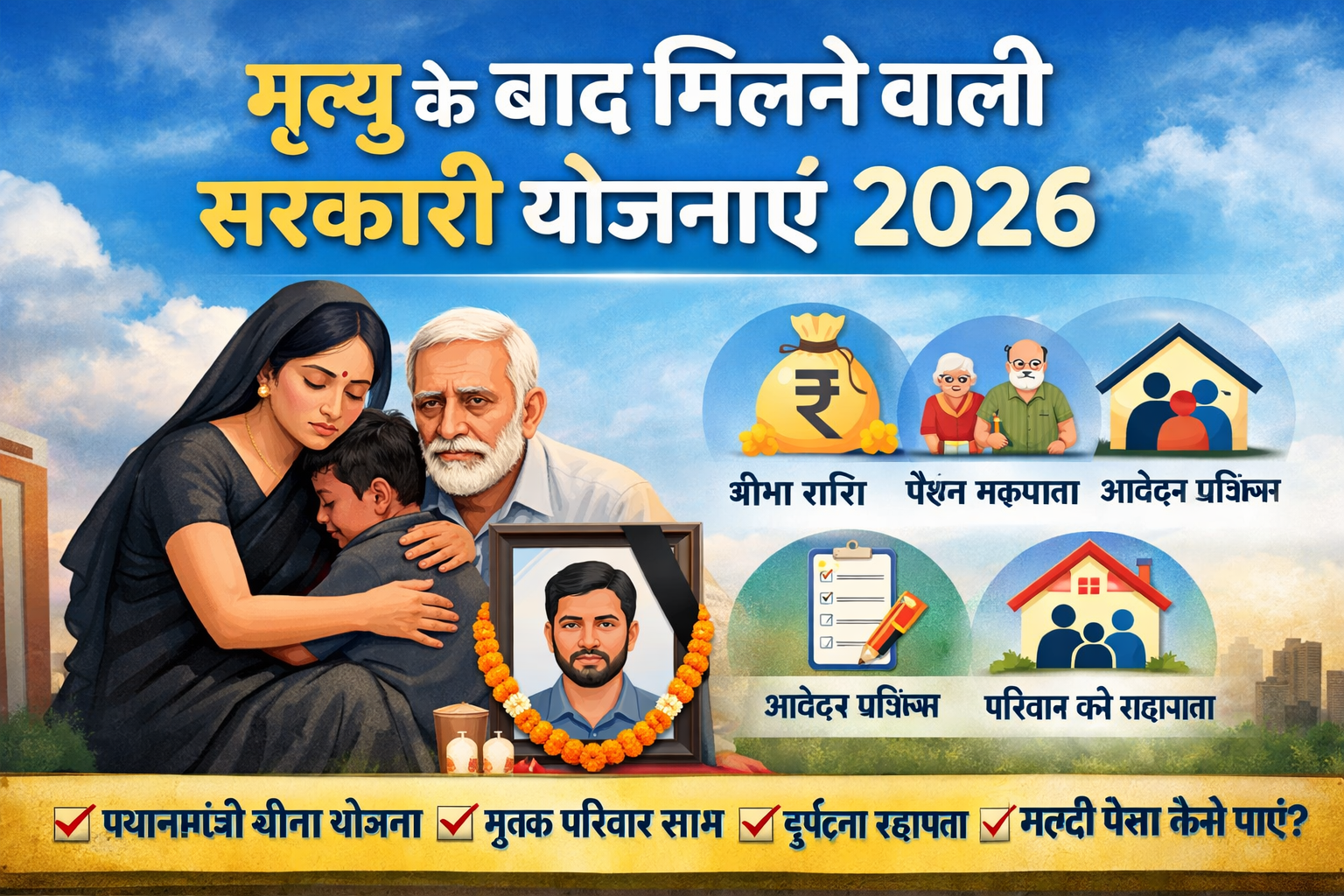 मृत्यु के बाद मिलने वाली सरकारी योजनाएं