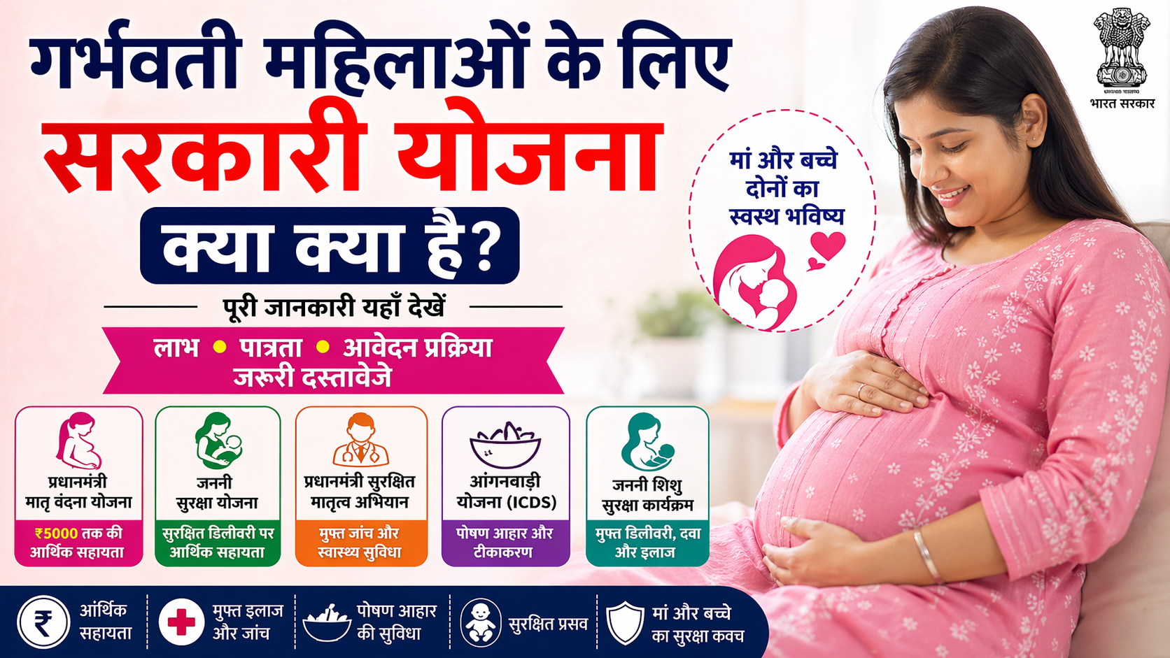 गर्भवती महिलाओं के लिए सरकारी योजना क्या क्या है