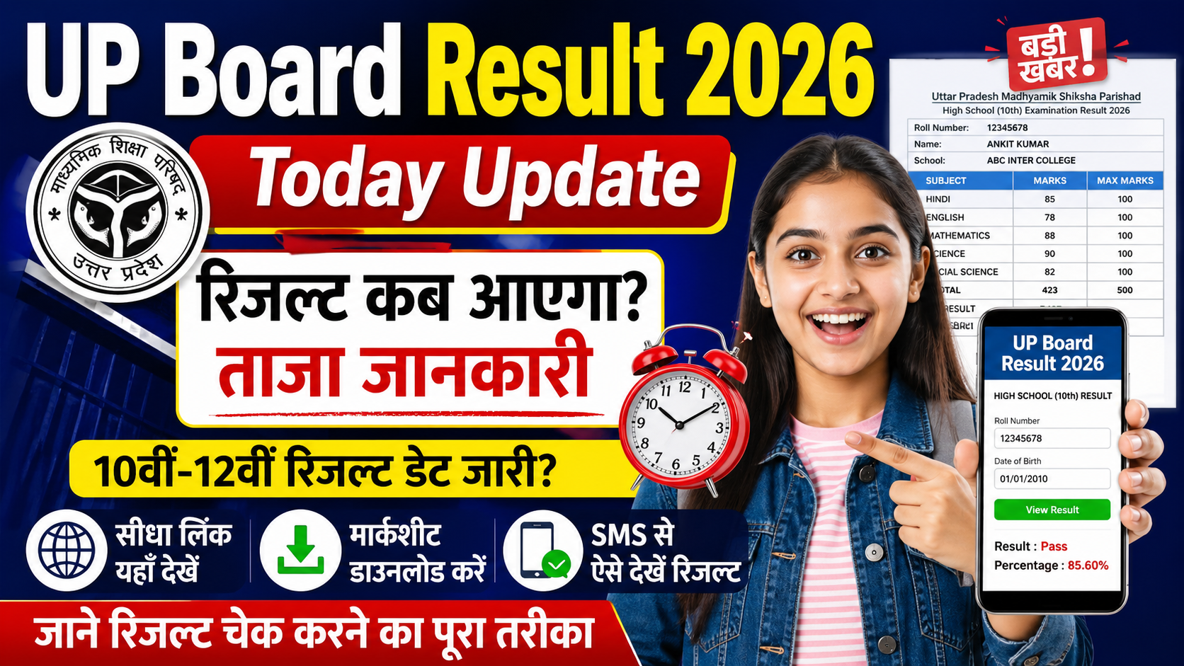 UP Board Result 2026 Today Update