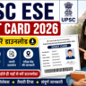 UPSC ESE Admit Card 2026