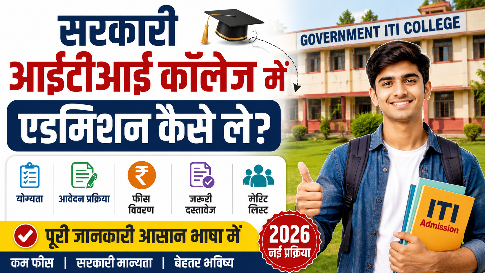 सरकारी आईटीआई कॉलेज में एडमिशन कैसे ले
