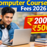 कंप्यूटर कोर्स की फीस कितनी होती है
