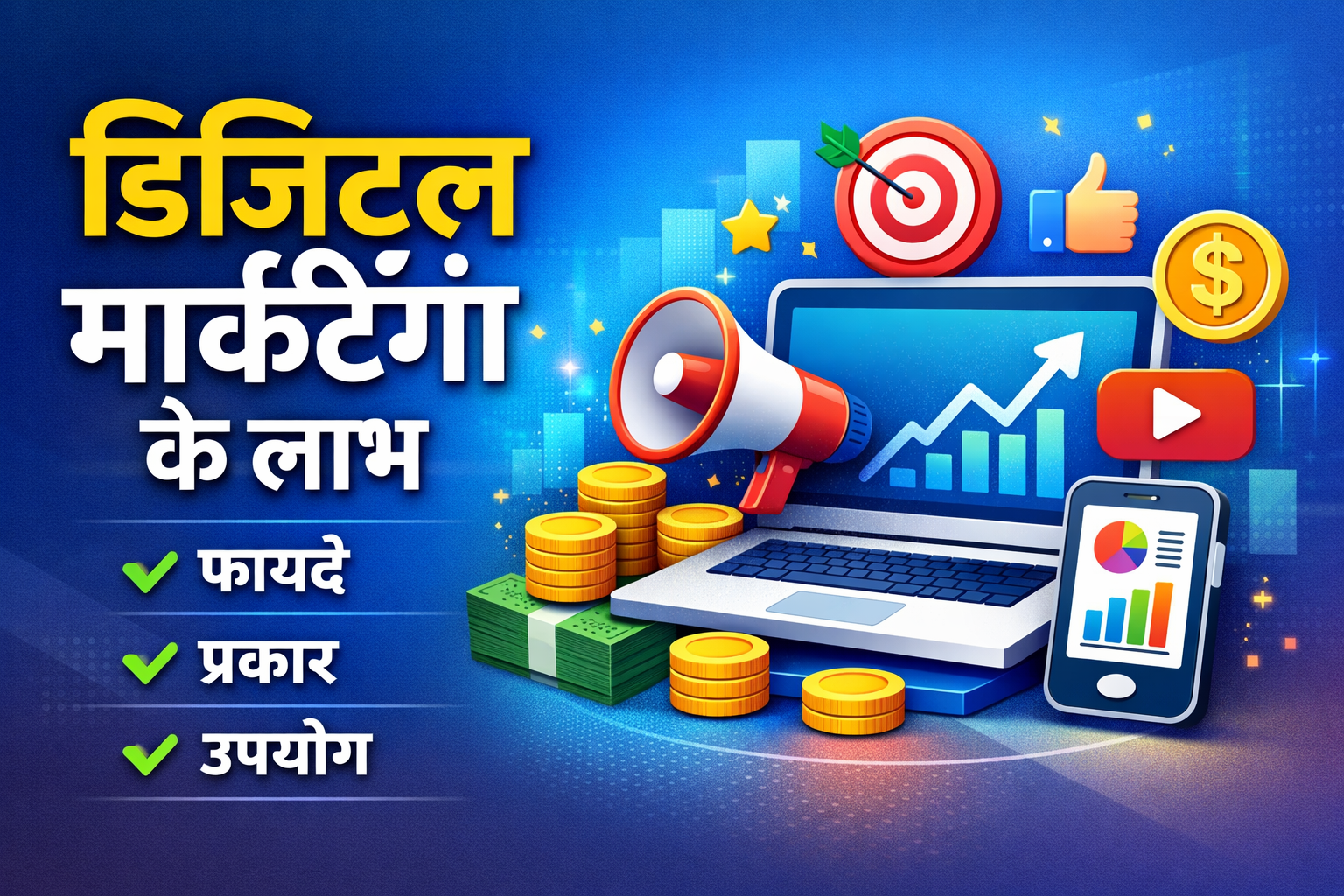 डिजिटल मार्केटिंग के लाभ