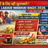 मजदूरों के लिए बड़ी खुशखबरी: Labour Minimum Wages 2026 में भारी बढ़ोतरी