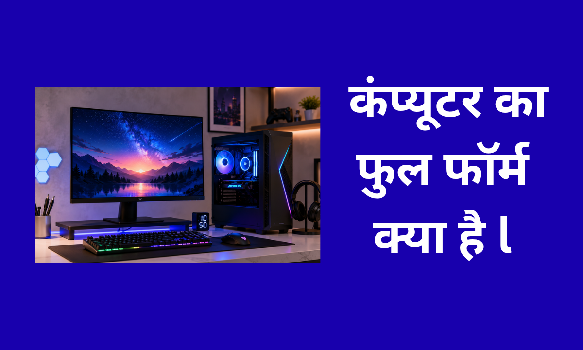 कंप्यूटर का फुल फॉर्म क्या है l