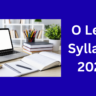 O Level Syllabus 2026 ✅
