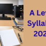A Level Syllabus 2026