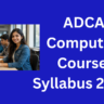 ADCA Computer Course Syllabus 2026