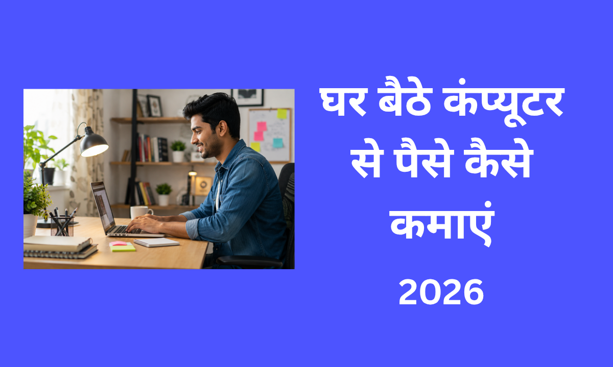 घर बैठे कंप्यूटर से पैसे कैसे कमाएं