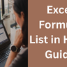 Excel Formula List in Hindi Guide