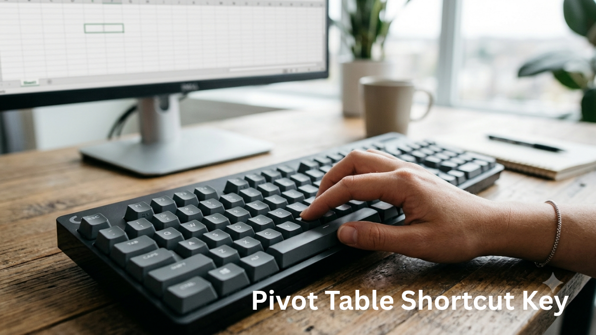 pivot table shortcut key